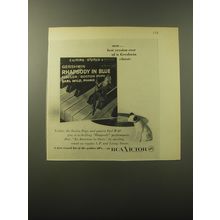 1960 RCA Victor Record Album Advertisement - Gershwin Rhapsody in Blue