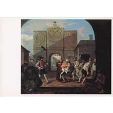 William Hogarth On The Roast Beef Of Old England Painting Postcard