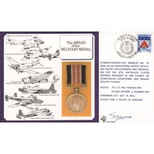 Award Of The Military Medal Flying Officer John Warner Hand Signed FDC