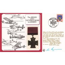 Award of the Victoria Cross For Airmen Commander G Bunn MBE Hand Signed FDC