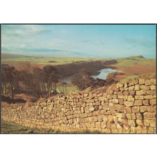 The Roman Wall, Hotbank, Northumberland, c.1970s - J Arthur Dixon Postcard
