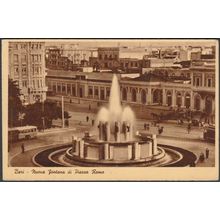 Nuova Fontana di Piazza Roma, Bari, c.1930s - EGCB Cartolina