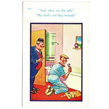 SEASIDE COMIC POSTCARD BY TROW NUMBER 12103 PUBLISHED BY BROOK PUBLISHING (3803)
