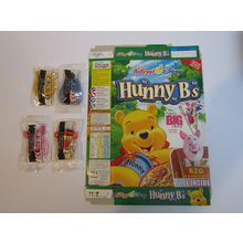 Kellogg`s 2003 Honey Bs - Piglets Big Movie Bookmarks Set of 4 & Cereal Box
