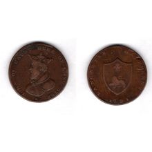 Great Britain. Lancaster Halfpenny 1791. dy15142