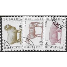 1991 3 different values - cancelled - ANIMAL