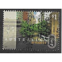 AUS 2006 $1.00 'MELBOURNE - 50 YEARS ON' FINE USED (EBID66-651)