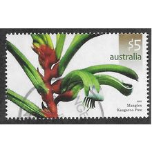 AUS 2006 $5.00 'MANGLES KANGAROO PAW' FINE USED (EBID68-430)