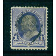 Used 219 1c Benjamin Franklin Fine M01952