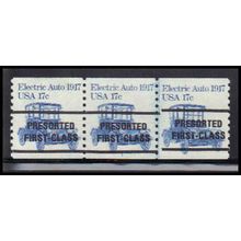 1906a 17c Electric Auto Fine MNH Dry Gum PNC 1D/3 Line Gap PA2409