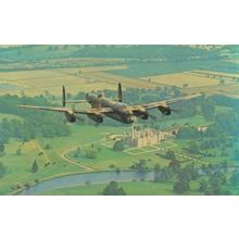 Lancaster PA474 Battle Of Britain Memorial Flight Grantham Plane Photo Postcard