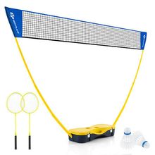 Portable Badminton Set Outdoor Sport Game Set with 2 Shuttlecocks