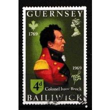 Guernsey 1969 4d Birth Centenary Sir Isaac Brock SG 29 Fine Used