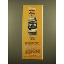 1965 Instant Postum Drink Ad - Get a Morning Lift