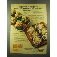 1975 Gwaltney Luncheon Meats Ad - Meat stuffed peppers