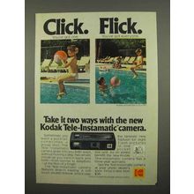 1975 Kodak Tele-Instamatic Camera Ad - Click Flick
