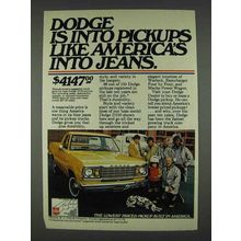 1978 Dodge D100 Pickup Truck Ad - Into Jeans