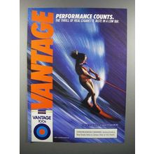 1986 Vantage Cigarette Ad - Performance Counts - Water Ski