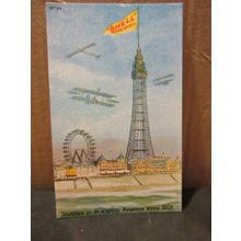 BLACKPOOL AVIATION WEEK, 1909 , SHELL MOTOR SPIRIT unused reproduction postcard