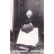 Honiton Devon Lace Worker Crafts Real Photo Postcard