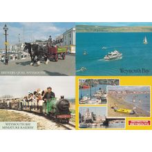 Brewers Quay Weymouth 4x Horse Boat Train Transport Dorset Postcard s