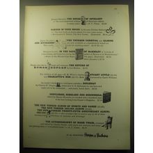1959 Harper & Brothers Books Ad - Jacques Barzun's The House of Intellect