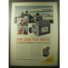 1960 Kodak Zoom 8 Movie Camera Ad - Now! Zoom your movies!
