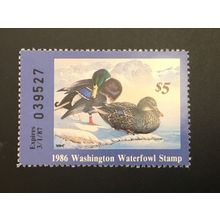 ICOLLECTZONE US 1986 #1 Washington Duck Stamp VF NH