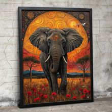 Majestic Elephant Wall Art Print Gift Home Animal Wall Artwork Elephant Picture