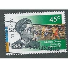 AUS 1996 45c 'OLYMPICS - EDWIN FLACK' FINE USED (EBID37-871)