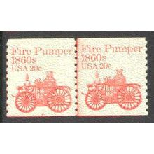 1908 20c Fire Pumper Fine MNH Dry Gum CNP Left 2 V0143