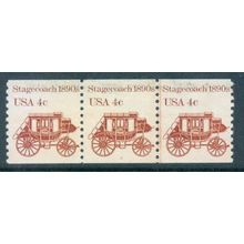 1898Av 4c Stagecoach Fine MNH Dry Gum PNC 4/3 W0502