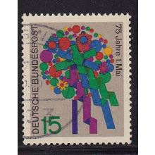 GERMANY 1965 75th ANNIV LABOUR DAY USED SG1396