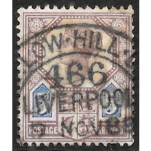 1887 -1892 The 50th Anniversary of the Regency of Queen Victoria - 5d Used C5
