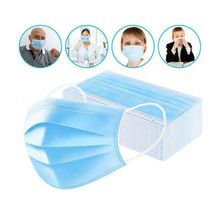 2 Boxes of Face Mask Mouth & Nose Protector Disposable Masks Blue Free Shippi...