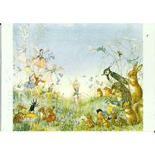 Art MOLLY BRETT The Flower Ballet Postcard (Medici 1958)