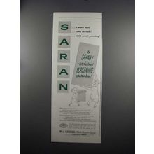 1951 National Plastic Products Co. Saran Screens Ad - Won't Rust