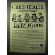 1951 National Dairy Council Ad - Child Health Improved