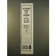 1963 Niagara Mohawk Ad - Attention Plant Site Seekers