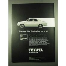 1969 Toyota Corona Car Ad - One More Thing