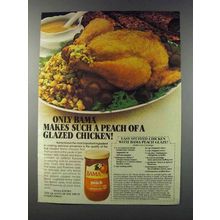 1981 Bama Peach Preserves Ad - Easy stuffed chicken