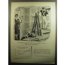 1951 The Cincinnati Enquirer Newspaper Ad - Richard Taylor Cartoon - Redecorated