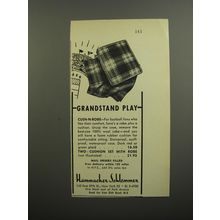 1952 Hammacher Schlemmer Cush-n-Robe Ad - Grandstand play
