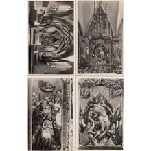 Blutenburg Church Statues Wall Mural 4x Real Photo Postcard s