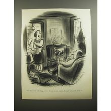 1954 Cartoon by Whitney Darrow, Jr. - If they ever asked me where I was