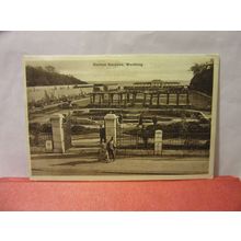 DENTON GARDENS, WORTHING, SUSSEX used vintage postcard 1926 pm =