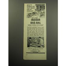 1967 Cadaco Indoor Bas-Bal Game Ad - What's Charlie got that makes him popular