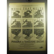 1974 Tangerine Dream Phaedra Album Ad - Music that melts