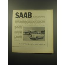1959 Saab Advertisement - Draken 35B Jet and 93B Car
