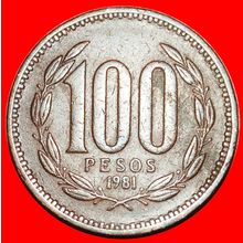 Ⰶ CROWNED CONDOR (1981-2000): CHILE ★ 100 PESOS 1981!★LOW START★NO RESERVE